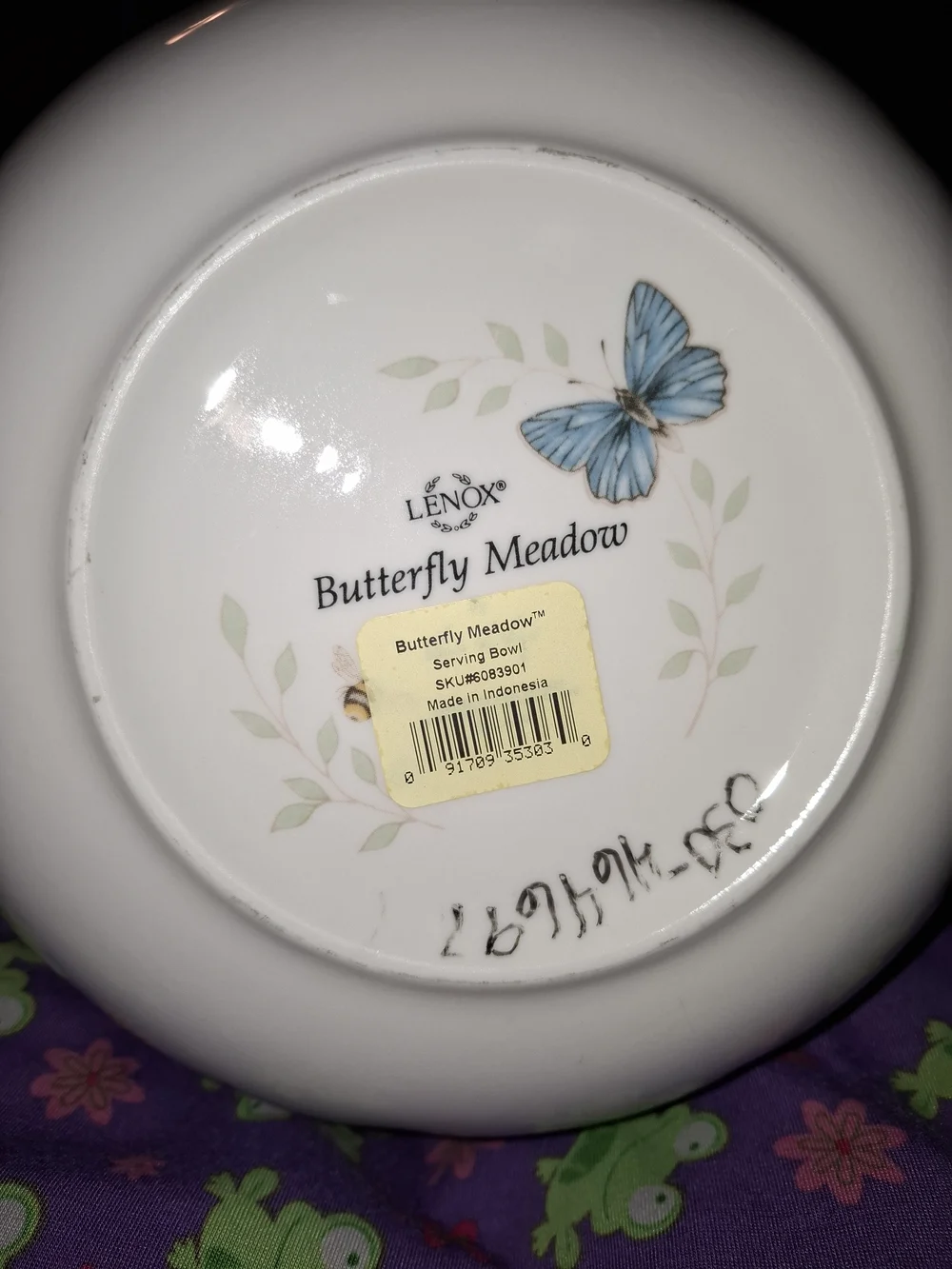 Lenox Heritage Butterfly Meadow Large Serving Bowl